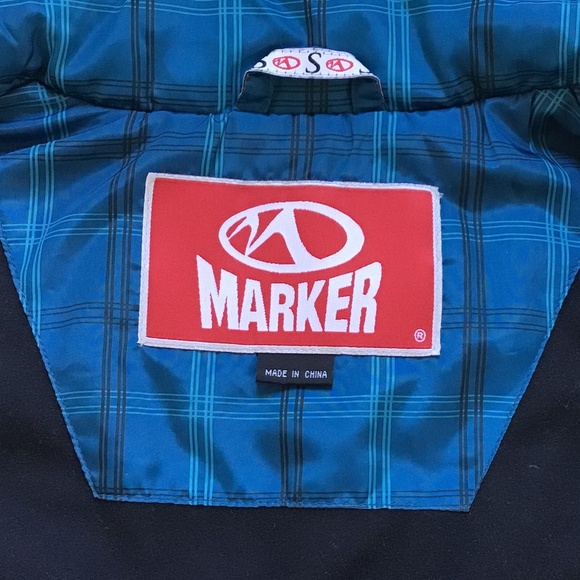 Marker Vest Blue Plaid Winter Jacket Small Like New! - Picture 2 of 16